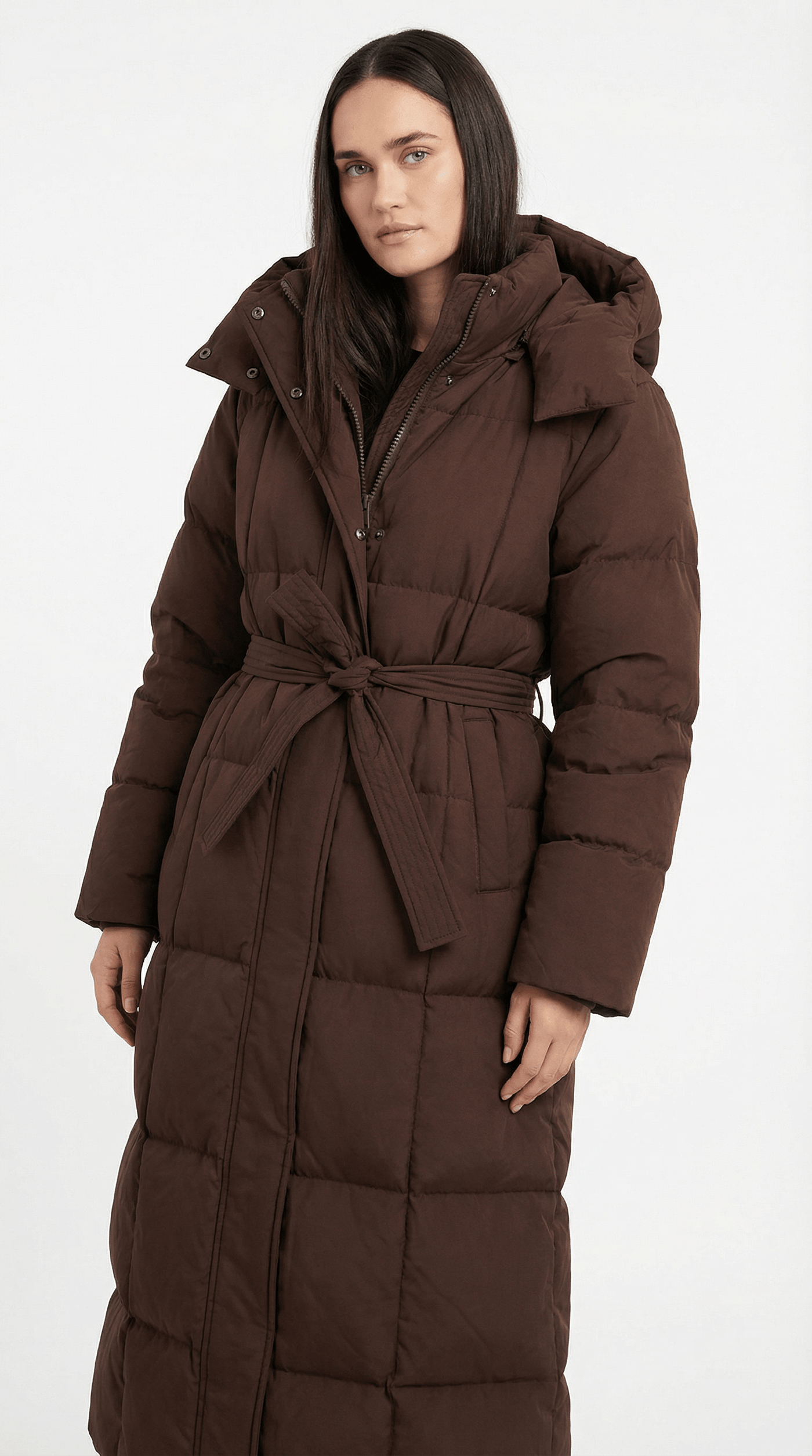 Carmen | Manteau Doudoune Long Ceinturé