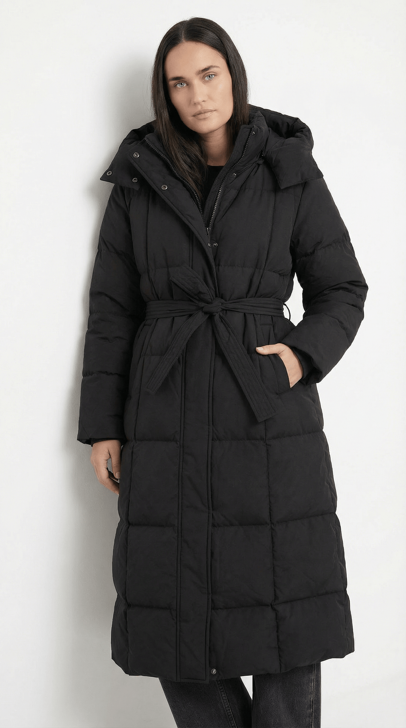 Carmen | Manteau Doudoune Long Ceinturé